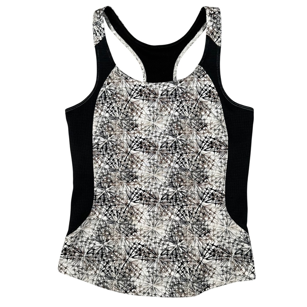 The North Face VaporWick Tank Womens Small Black White Racerback Activewear Run